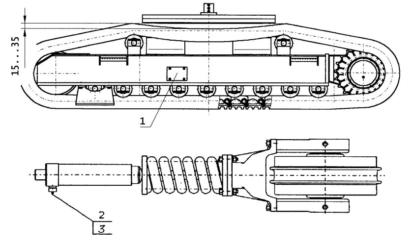 Механизм натяжения гусеницы т-170 устройство
