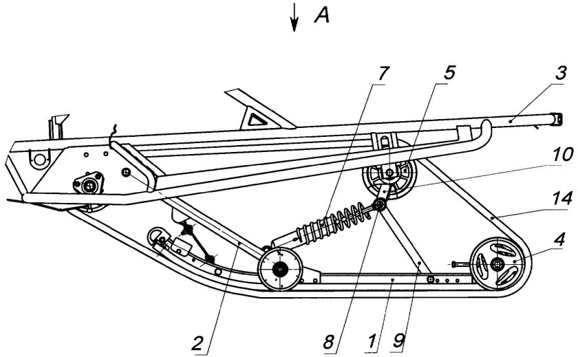 Склизовая подвеска снегохода Буран