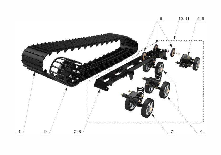 Подвеска вездехода Тингер