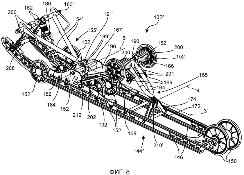 Задняя подвеска снегохода Тайга 500
