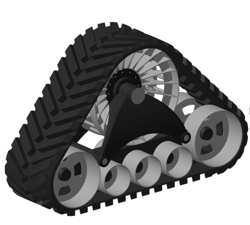 Гусеница в компас 3d