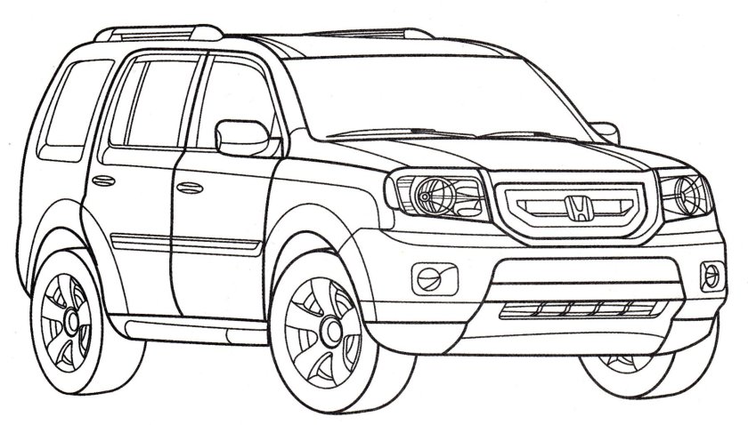 Хонда разукрашка