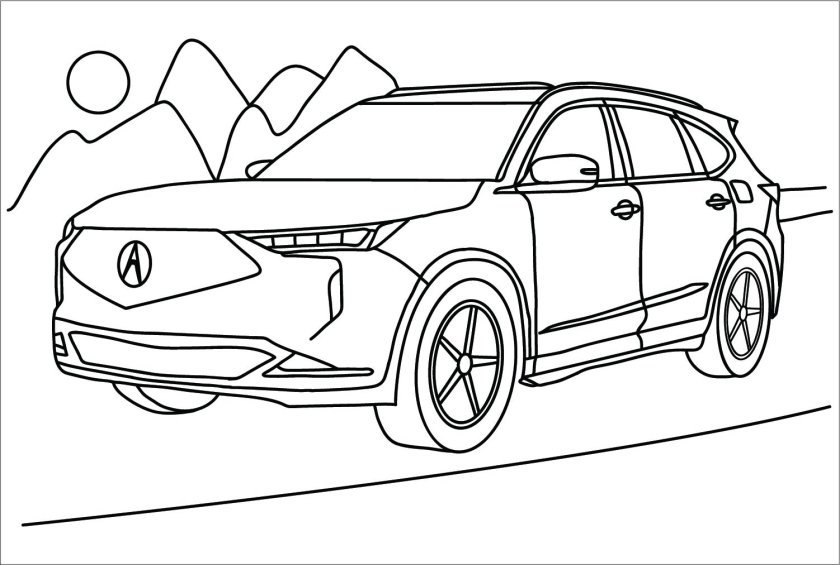 Акура раскраска