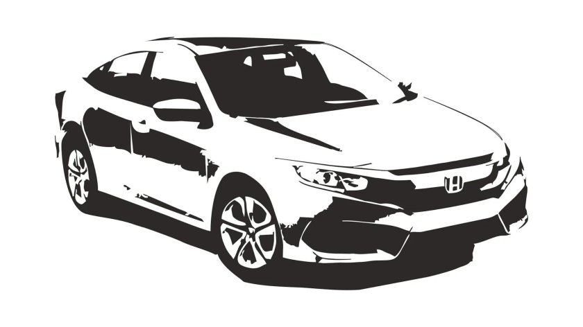 Хонда Цивик вектор