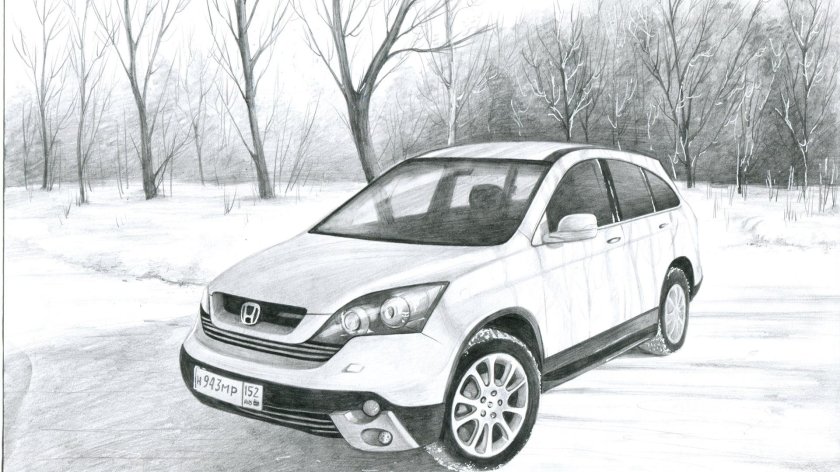 Рисунок Хонда СРВ 2