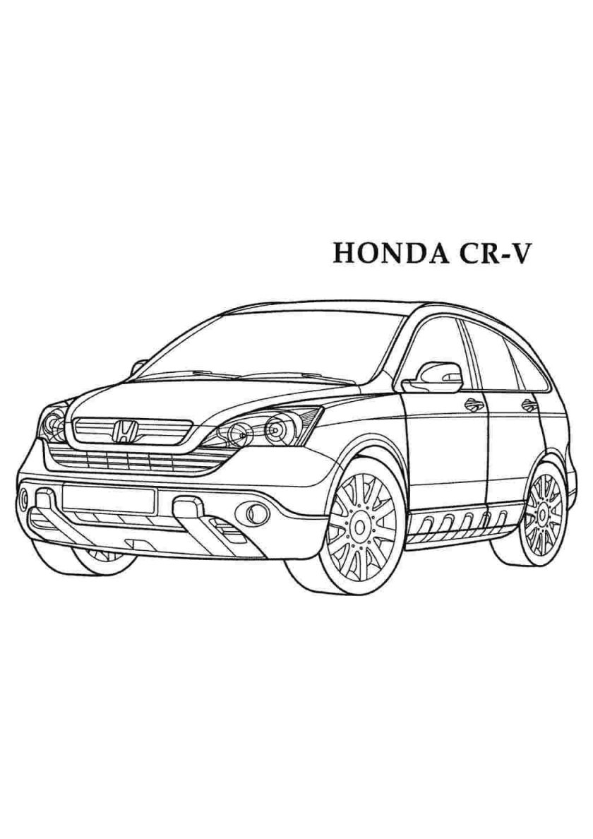 Картины раскраска машины