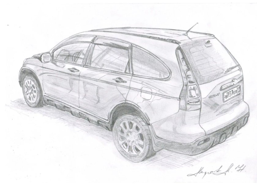 Honda CR-V 3 рисунок