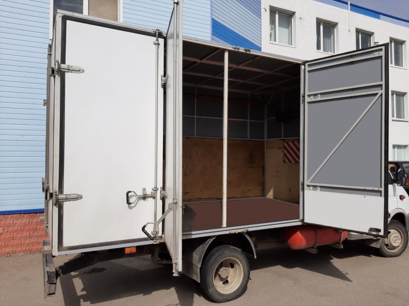 Металлический фургон