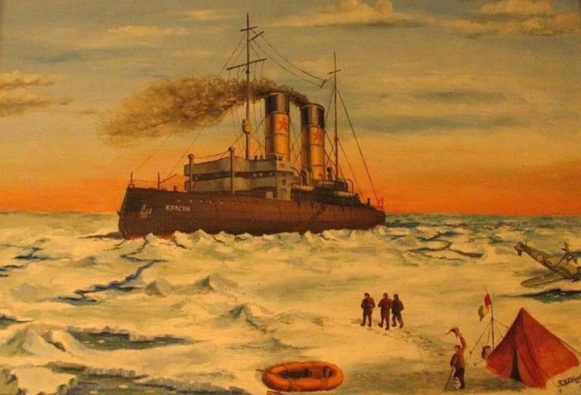 Ледокол Красин картина