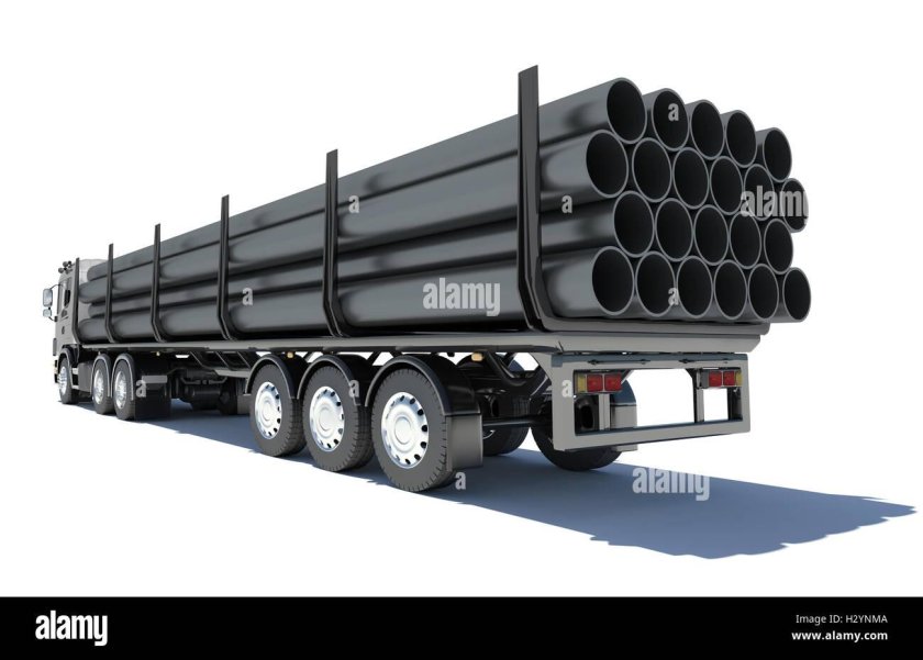 Перевозка 820 трубы на ложементах