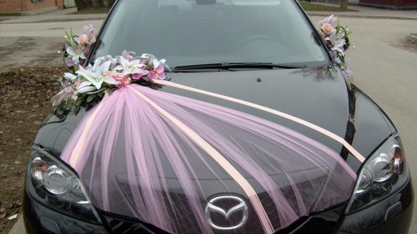 Свадебное украшение на маш ну