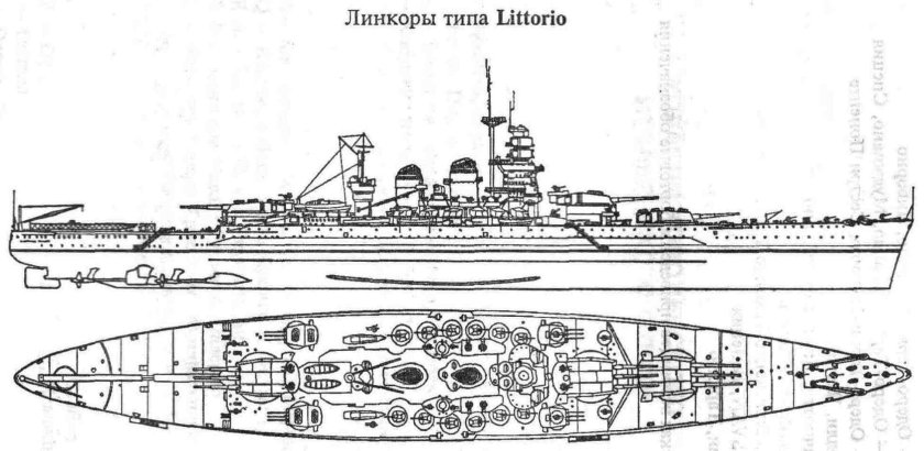 Итальянский линкор Литторио (Littorio)