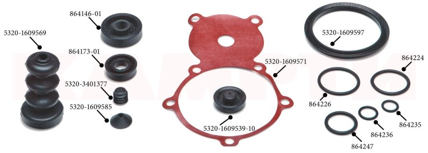 5320-1609000у ремкомплект ПГУ пневмогидроусилитель