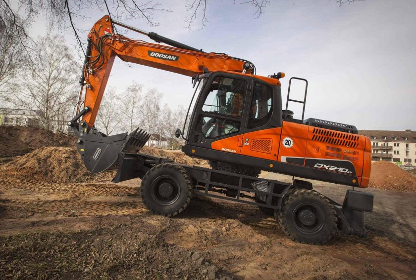 Колесный экскаватор Doosan dx210wa