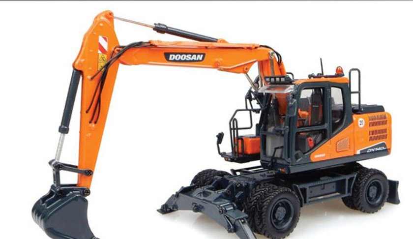 Колёсный экскаватор Doosan dx140w