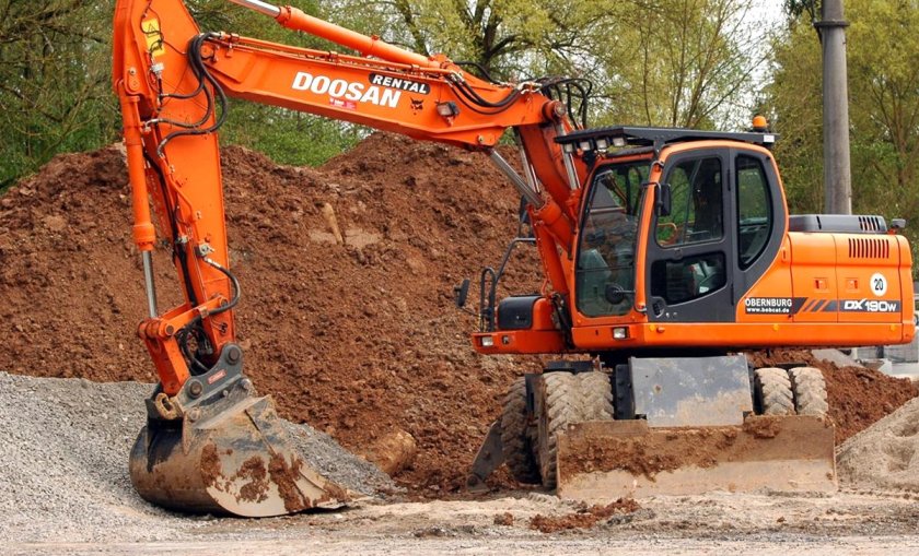 Колесный экскаватор Doosan dx190wa