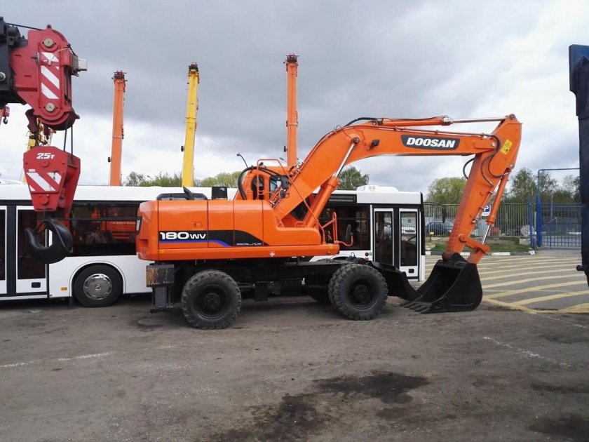 Колесный экскаватор Doosan s180w