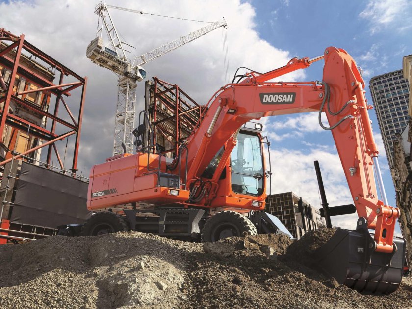 Колесный экскаватор Doosan dx190wa