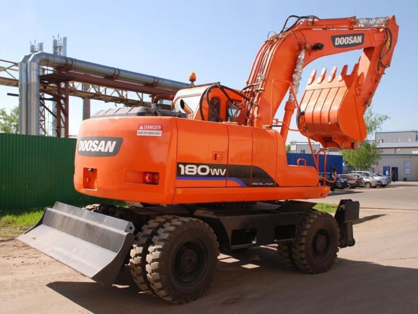 Колесный экскаватор Doosan s180w