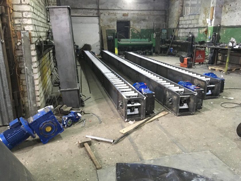 Транспортер скребковый цепной