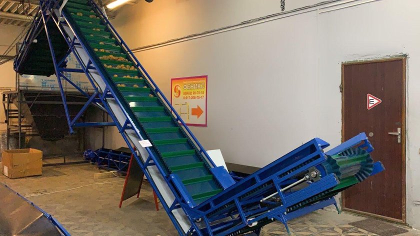 L образный конвейер ленточный