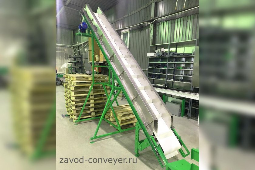 Конвейер ленточный наклонный