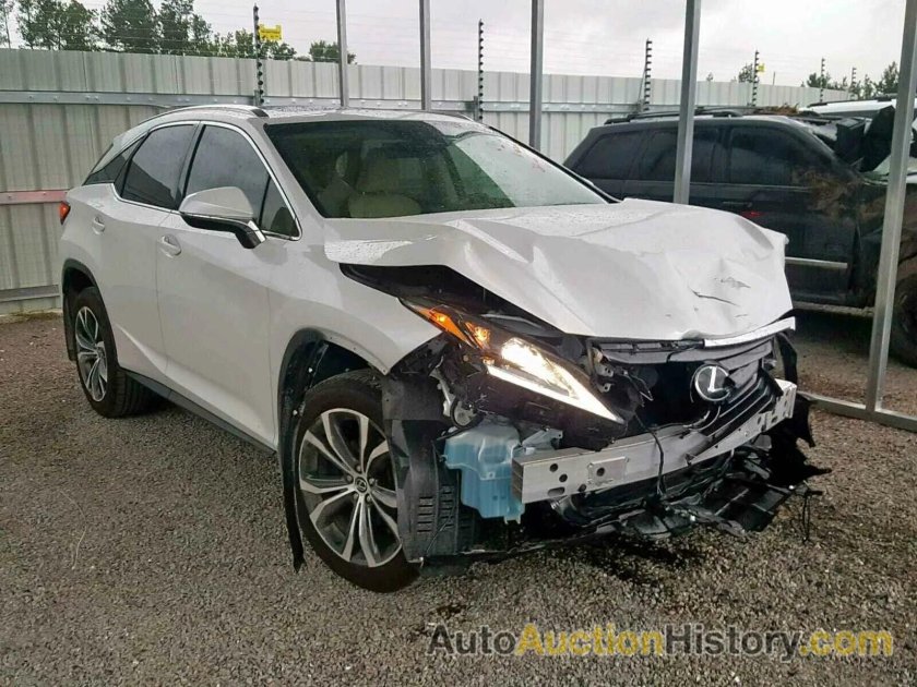 Разбитый Лексус rx350 серого цвета