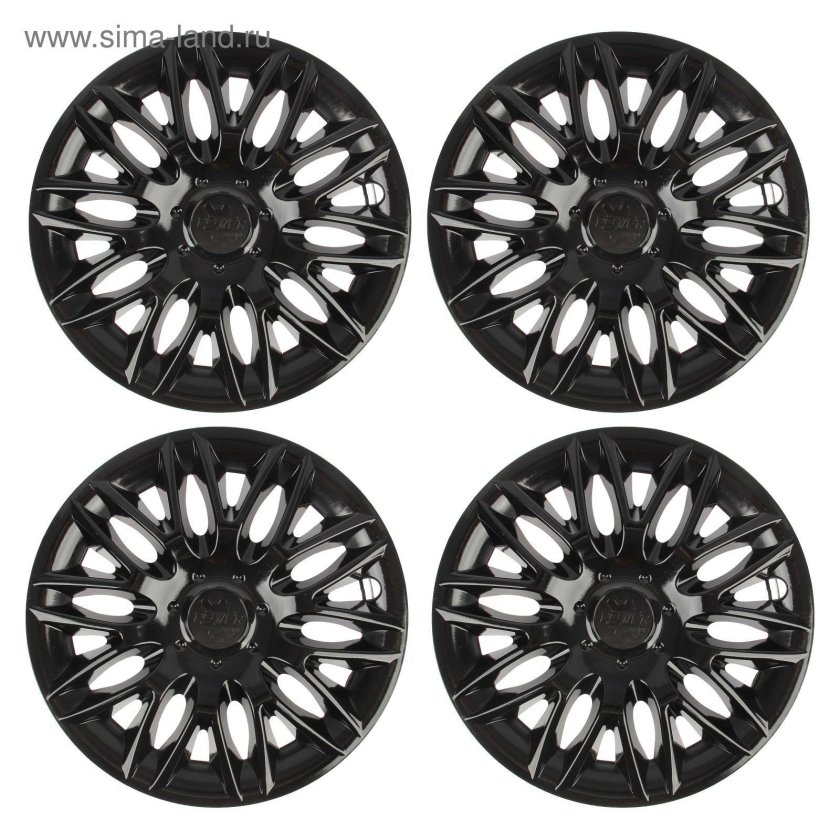 Колпаки колесные r15 GMK Red Black