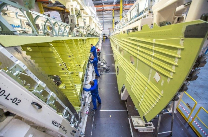 МС-21 крыло композитных материалов