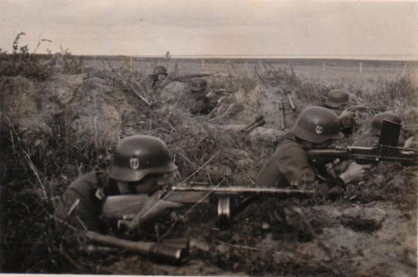 Солдат вермахта с ППШ