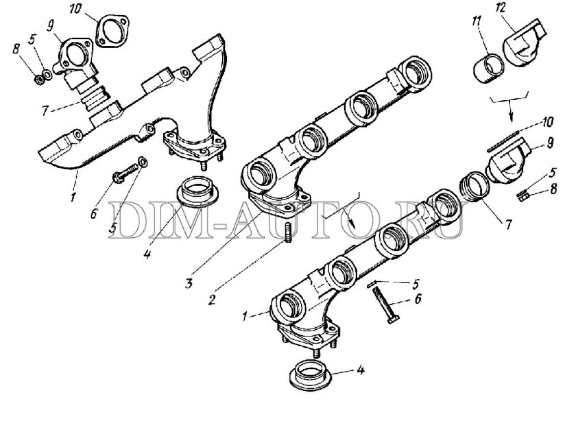 Выпускной коллектор КАМАЗ 5320