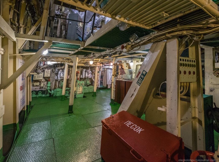 Ледокол Красин машинное отделение