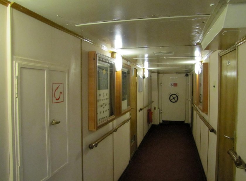 Ледокол Красин в Санкт-Петербурге внутри