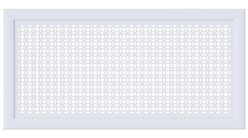 Экран для радиатора Stella 90х60 см Готико белый