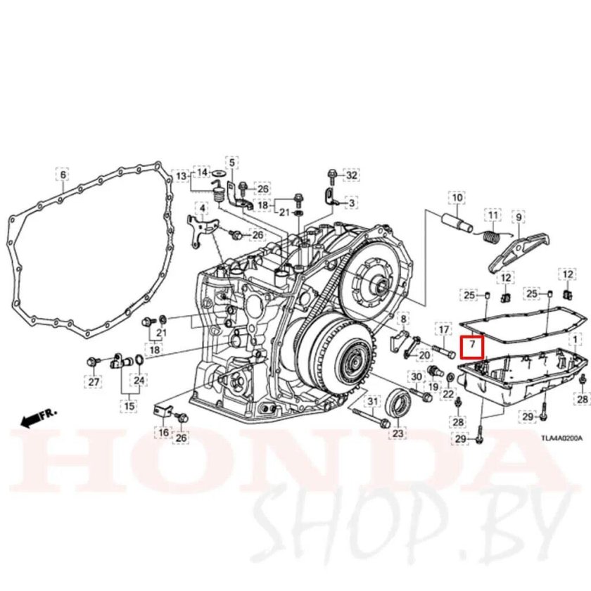 Вариатор Хонда Фрид схема