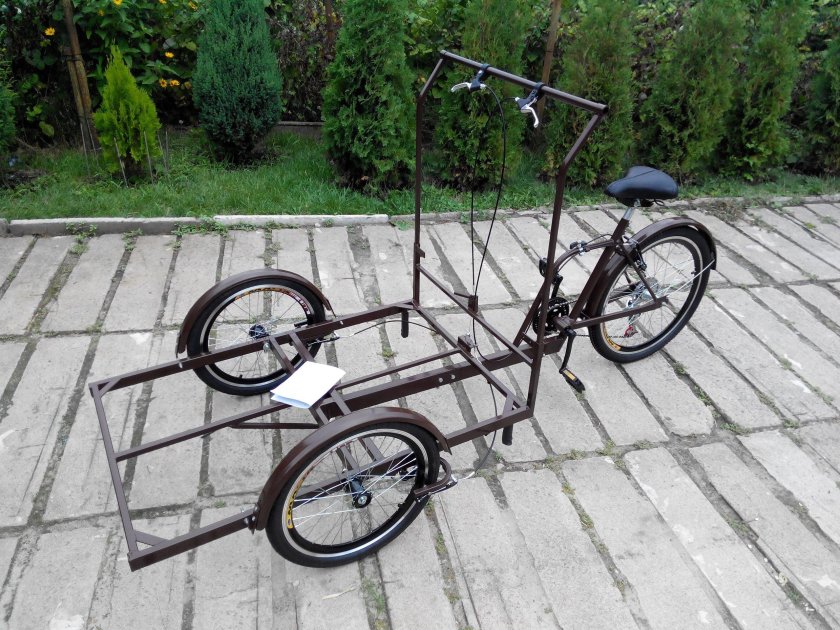 Трёхколёсный велорикша грузовой