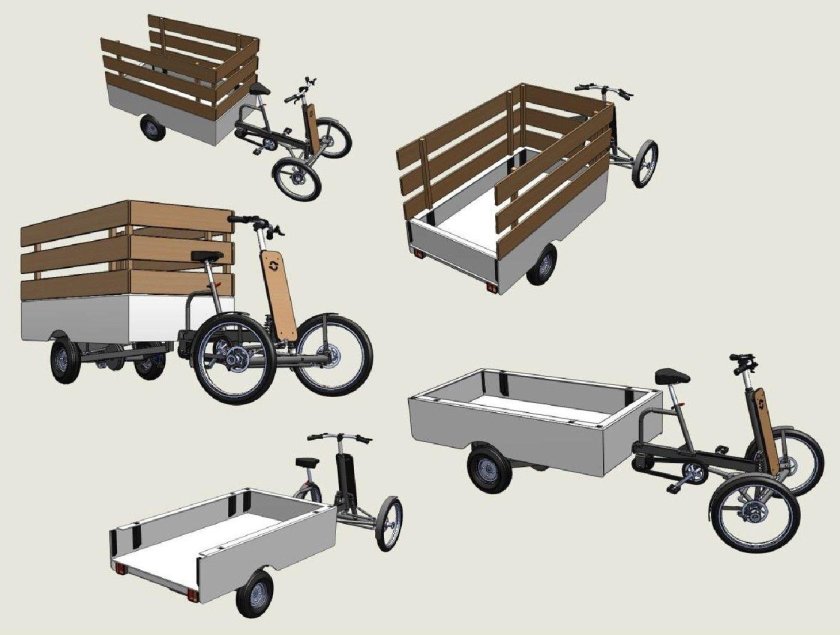 Velove Armadillo Cargo Bike Prototype чертёж
