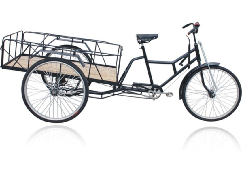 Грузовой трёхколёсный электровелосипед v "карго"