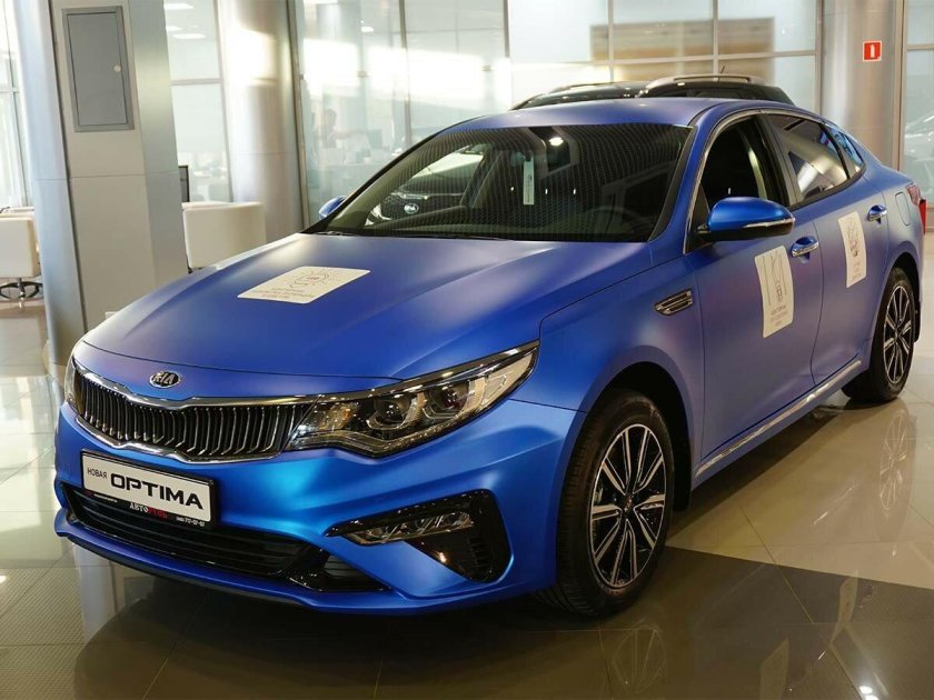 Киа Оптима синяя 2019
