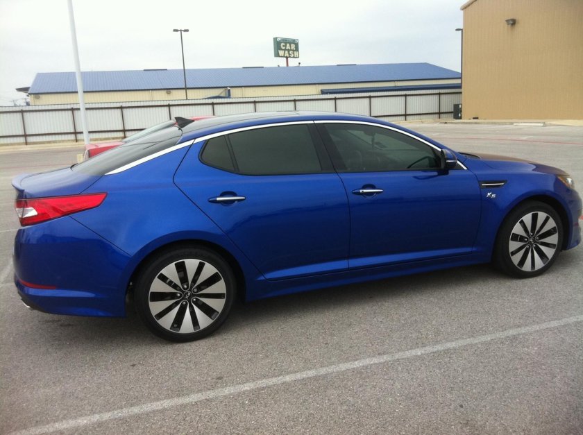 Киа Оптима к5 синяя