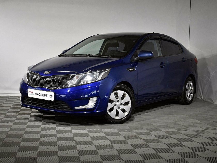 Kia Rio 2014 синяя