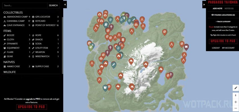 Sons of the Forest карта