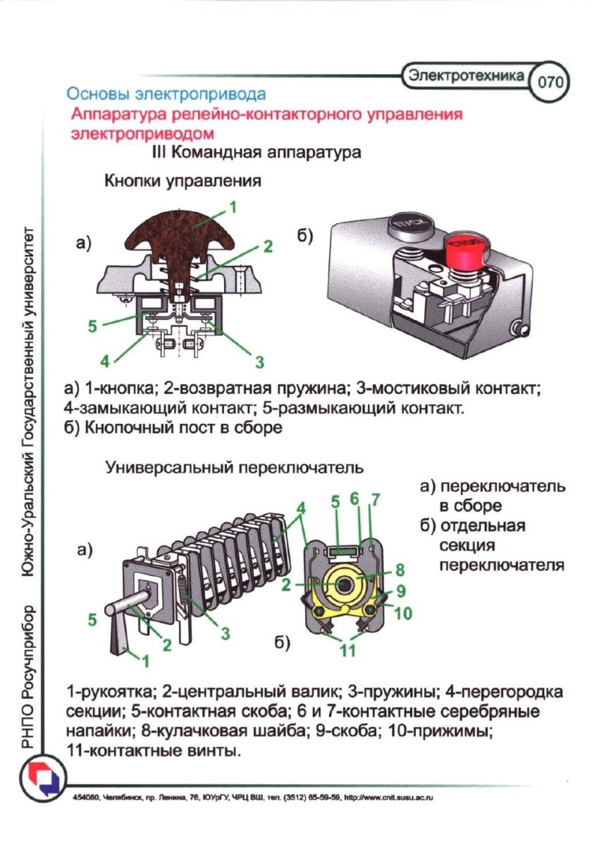 Пускорегулирующая аппаратура электрооборудования