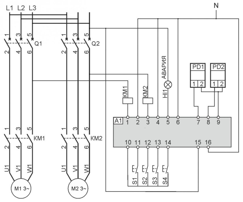 Контроллер управления резервным вентилятором кр21