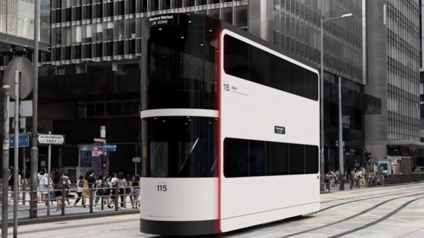 Double-Decker driverless tram