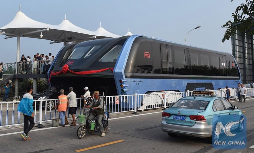 Портальный автобус Transit elevated Bus (TEB-1)