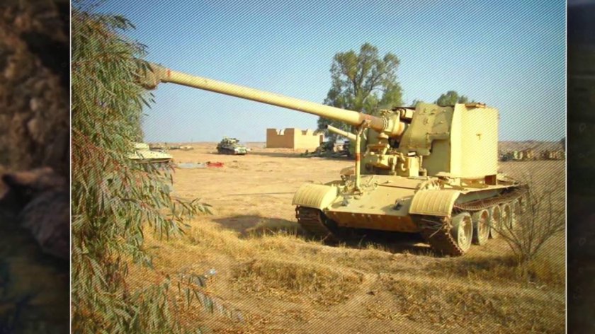 Шасси т55 на САУ