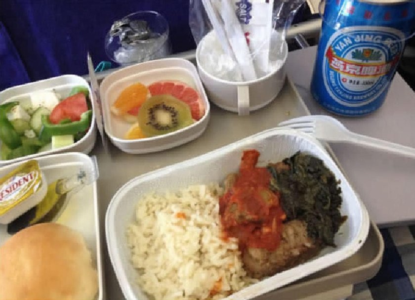 Еда в самолете эконом