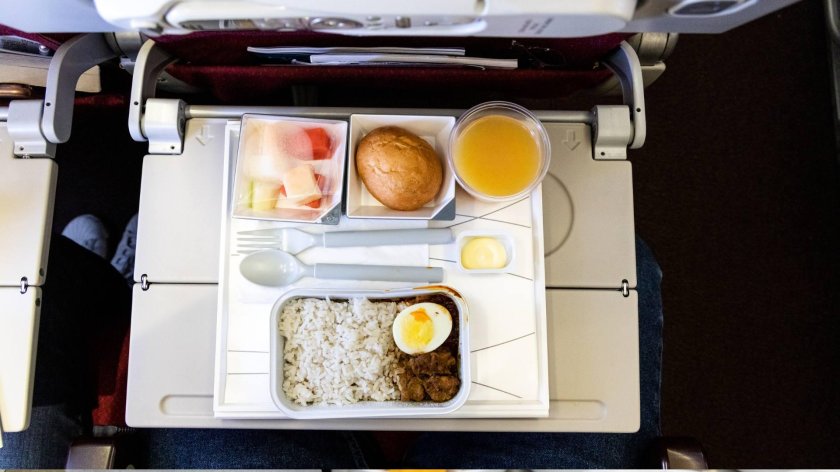 Еда в самолете бизнес класс фото