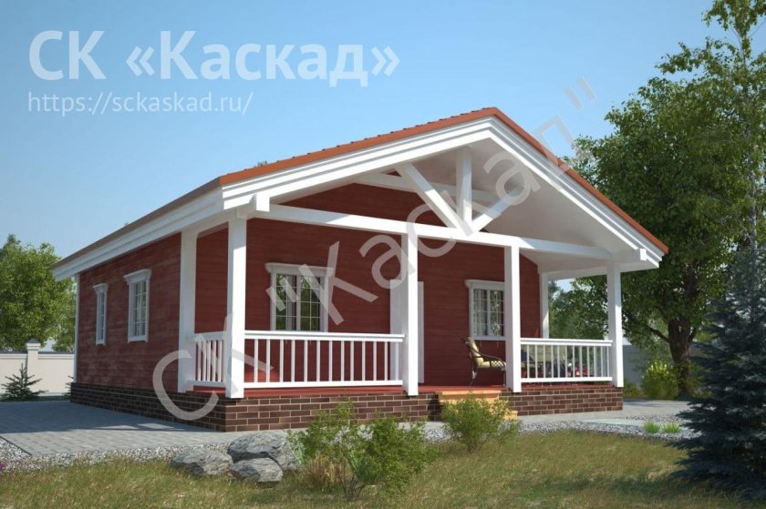 Проект одноэтажного дома кд-35